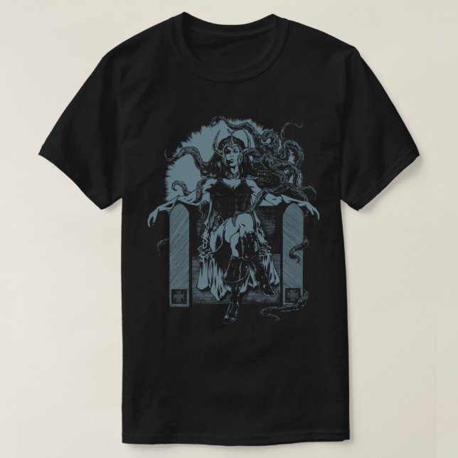 T-shirt bleu de Shokoti (Design devant)