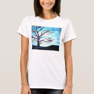 T-shirt bleu de soupir