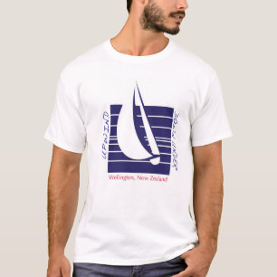 T-shirt bleu de Square_UpDown Wellington de bateau