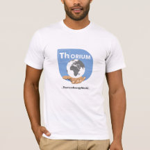 T-shirt bleu de thorium de logo