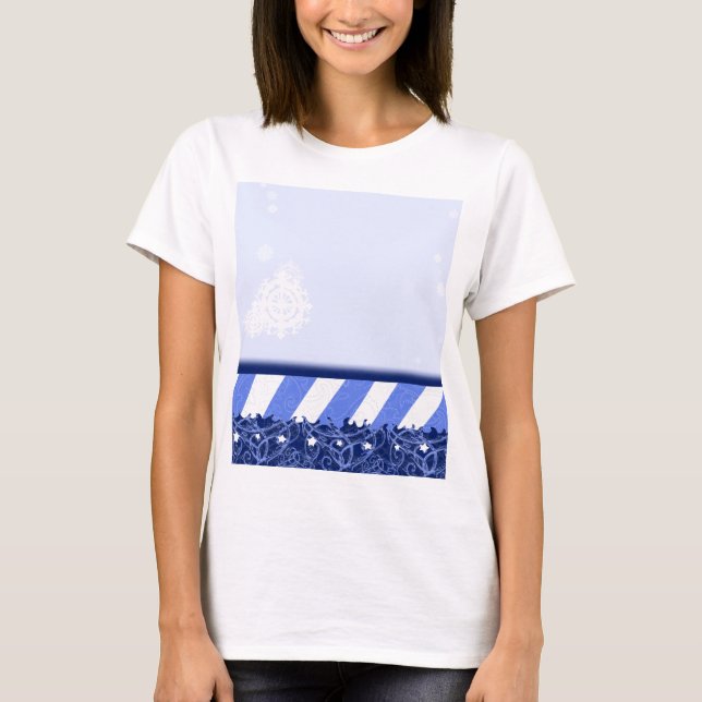 T-shirt Bleu d'hiver (Devant)