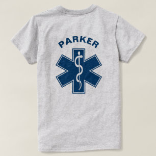 T-shirt Bleu d'infirmier d'EMT SME