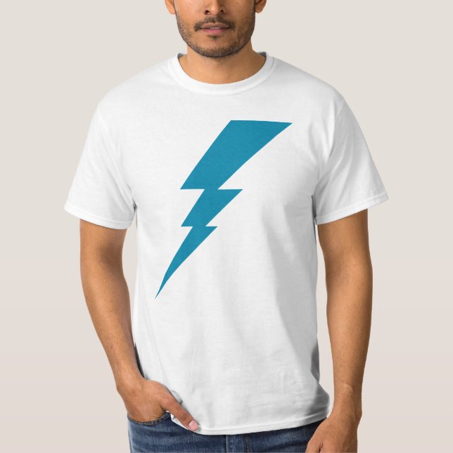 T-shirt Bleu éclair (Devant)