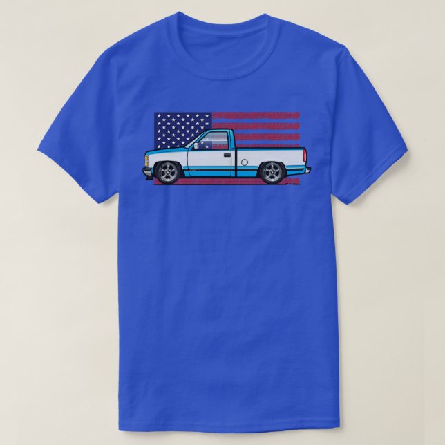 T-shirt Bleu et blanc (Design devant)