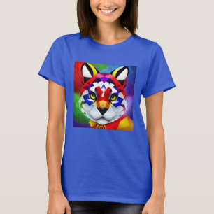 T-shirt bleu femme Alexander's Cat