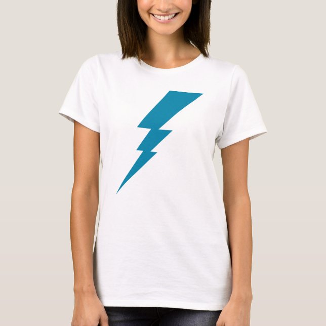 T-shirt bleu Flash Lightning Bolt (Devant)