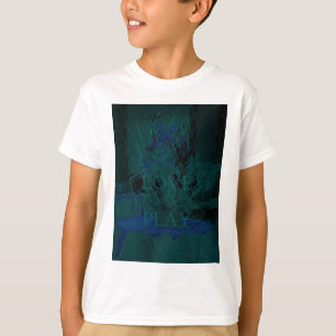 T-shirt Bleu Français  Amour Manger  Jouer Couleurs de fle