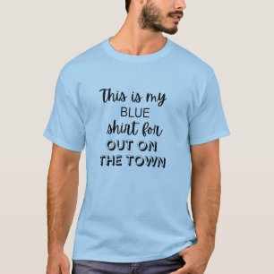 T-Shirt Bleu Gras pour une Soirée en Amoureux