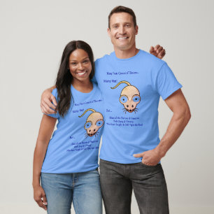 T-shirt (Bleu) Heros Heroines Fun Illusion Design