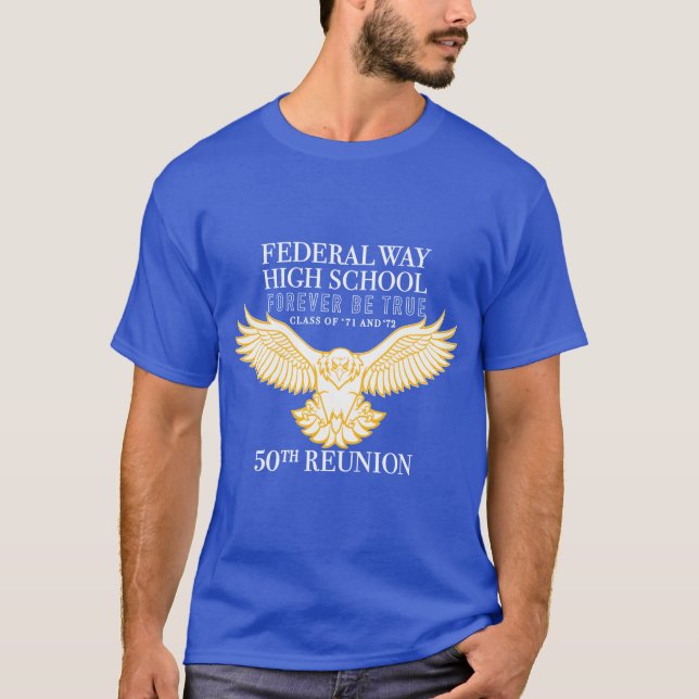 T-shirt bleu homme (Devant)
