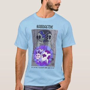 T-shirt bleu homme radioactif