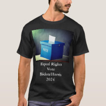 T-shirt bleu Homme Vote