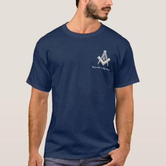 T-shirt bleu maçonnique de loge