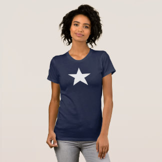 T-shirt bleu marine étoile blanche