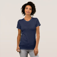 T-shirt bleu marine féminin / Personnaliser