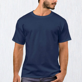 T-shirt bleu marine masculin / Personnaliser