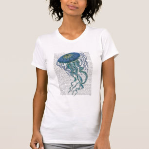 T-shirt Bleu méduse
