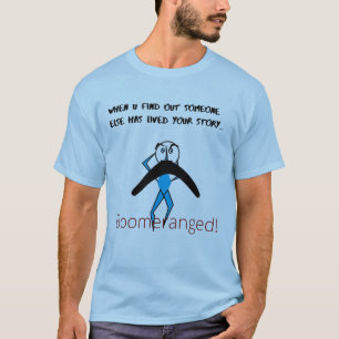 T-shirt Bleu 'Mon histoire' Basique Boomerangé