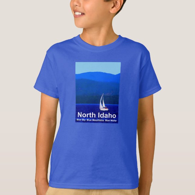 T-shirt Bleu nord de l'Idaho (Devant)