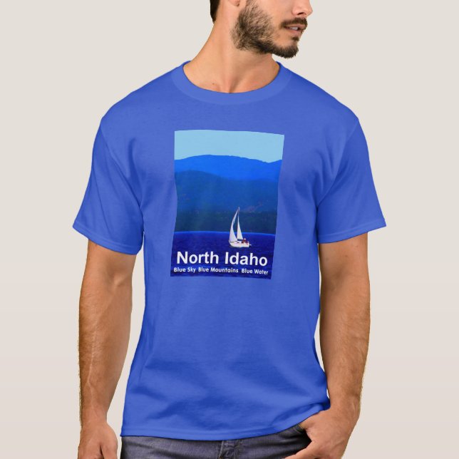 T-shirt Bleu nord de l'Idaho (Devant)
