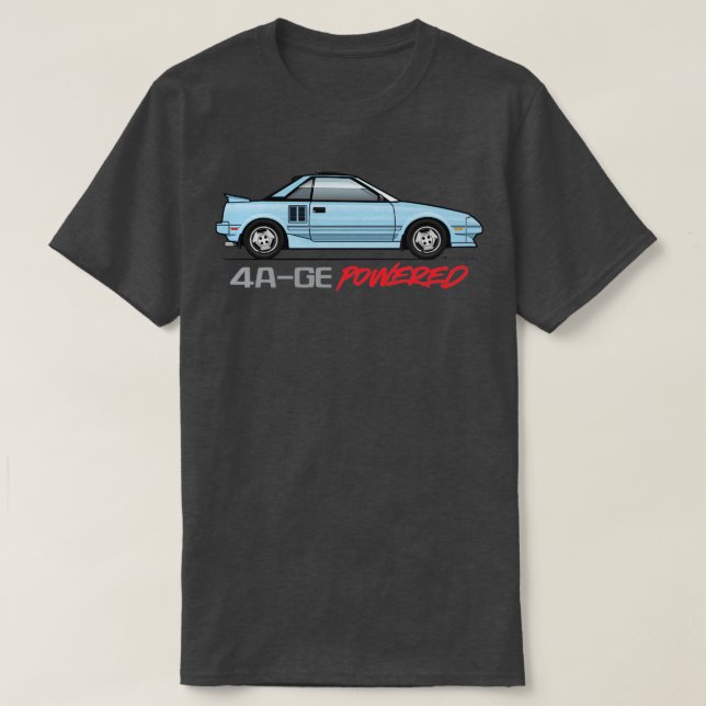 T-shirt Bleu propulsé (Design devant)