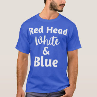 T-shirt Bleu rouge