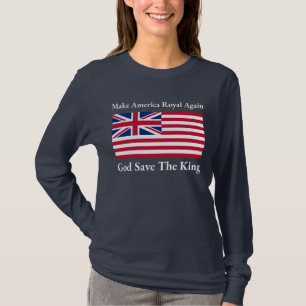 T-shirt Bleu rouge amusant Rendre à l'Amérique le drapeau