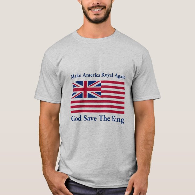 T-shirt Bleu rouge amusant Rendre à l'Amérique le drapeau  (Devant)