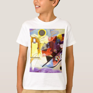 T-shirt Bleu rouge jaune Kandinsky peinture Abstraite