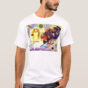 T-shirt Bleu rouge jaune Kandinsky peinture Abstraite