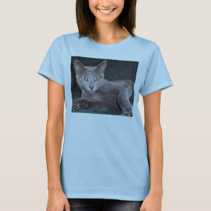 T-shirt bleu russe
