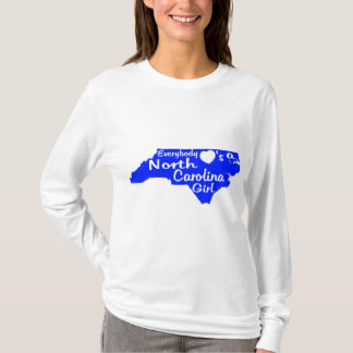 T-shirt (Bleu) tout le monde aime une fille de la Caroline