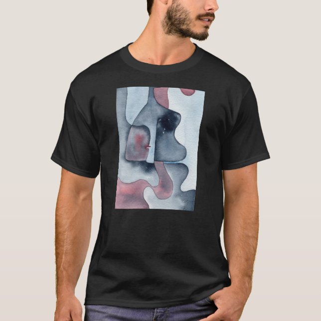 T-shirt Bleu triste de musique (Devant)