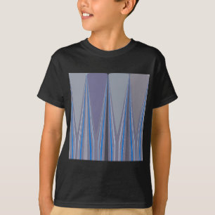T-shirt Bleu, violet, gris Chevron Art Imprimer