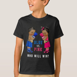 T-shirt Bleu Vs Pink Ethnic Boxie Babies Genre Révélation
