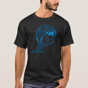 T-shirt bleu Wolf & Dragon