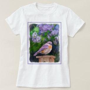 T-shirt Bleuet de l'Est en neige - Photo originale