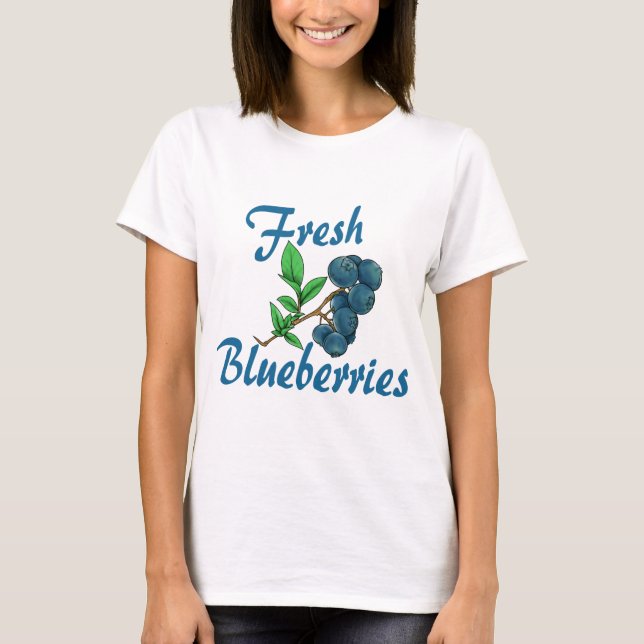 T-shirt bleuets frais (Devant)