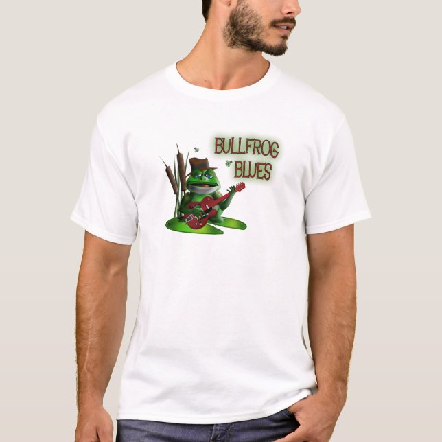 T-shirt Bleus de grenouille mugissante (Devant)