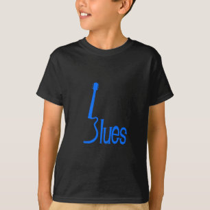 T-shirt Bleus de guitare