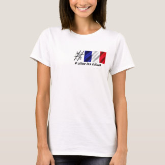 T-shirt bleus de les d'allez
