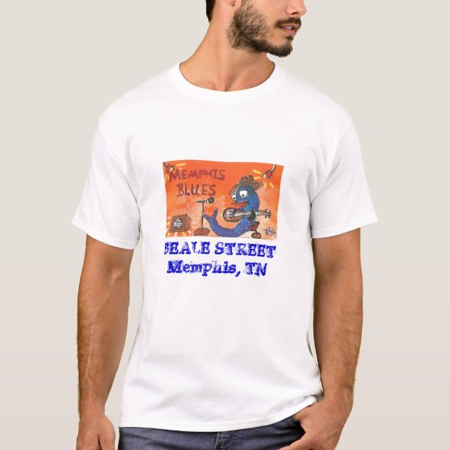 T-shirt Bleus de Memphis (Devant)