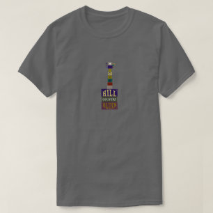 T-shirt Bleus de pays de colline