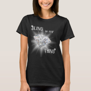 T-shirt Bling Est Mon Chose Sparkle Diamond
