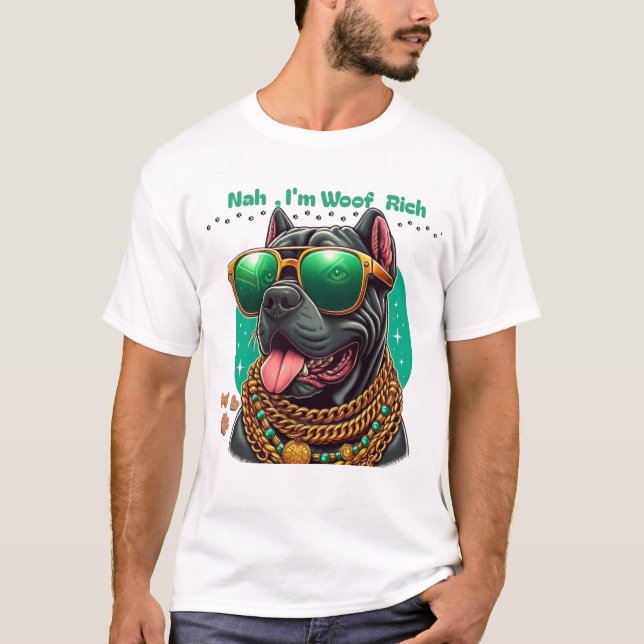 T-shirt BlingOut Frenchie - Chien de hip-hop avec chaînes (Devant)