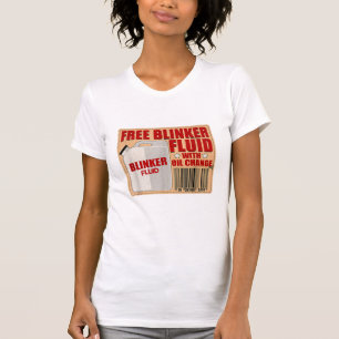 T-shirt Blinker Fluid Idiot Gag chemise cadeau pour Mechan