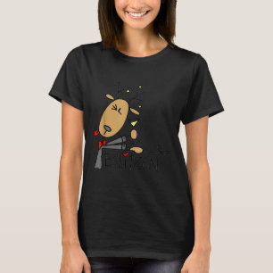 T-shirt Blitzen Noël Renne Drôle 