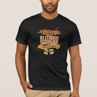 T-shirt BlizzPodConniversaryX (contour noir)