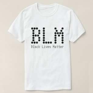 T-shirt BLM Black Vit Matière Nom Et Texte Personnalisable