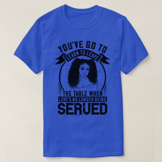 T-shirt BLM Levez-vous quand aucun amour n'est servi 1 (Design devant)